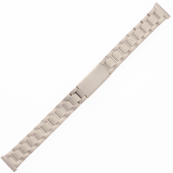 14mm Verschlußband titan gefaltet und sandgestrahlt, Anstoß 16mm