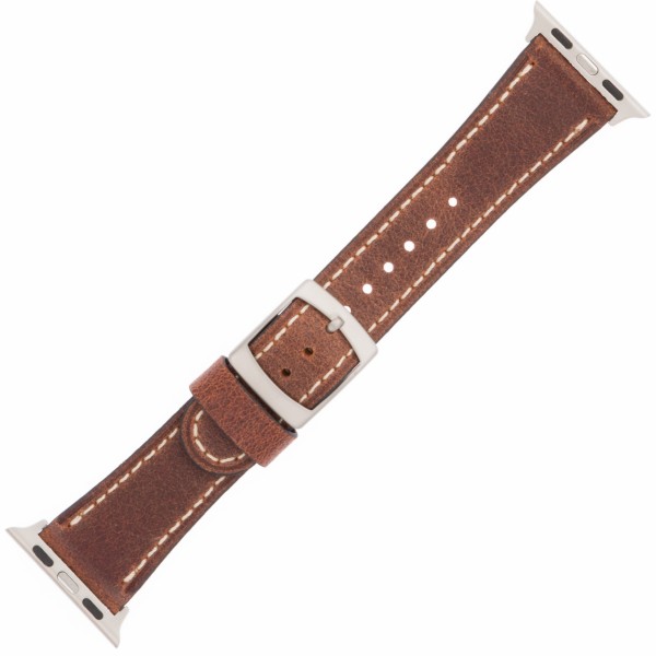 Vintage Leder dunkelbraun passend für Apple Watch
